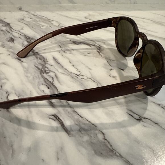 Zol Boomerang Polarized Sunglasses Tortoise Round - Picture 3 of 10